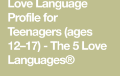 Love Language Profile For Teenagers ages 12 17 5 Love